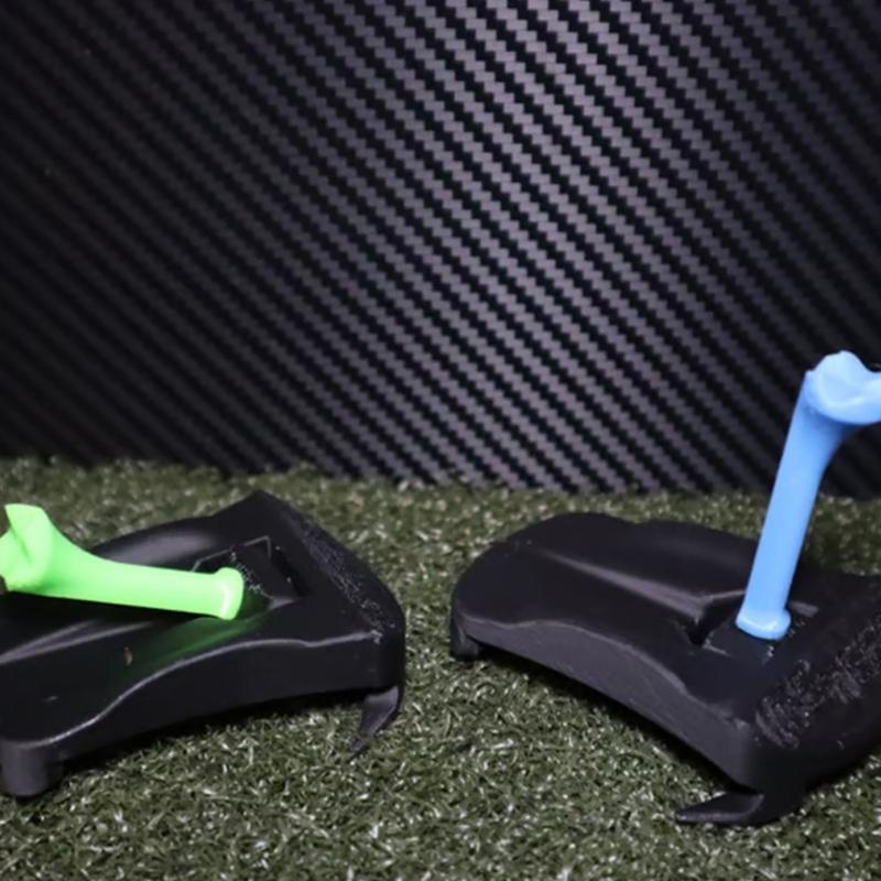 Golf Turf Base Holder with 5 Pre-Cut Simulator Tees Creative Golf Ball Spikes Stand Base Ball Tees Holder Enduring