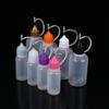 1 Set Klarplastik-Squeeze-Flaschen mit Nadelspitze und sicheren Deckeln für Klebstoff, Bastelmaterialien, Gewürze und Flüssigkeitsaufbewahrung