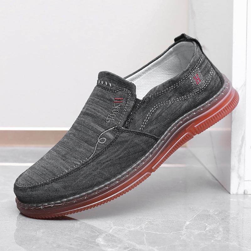 Cloth shoes men's spring and autumn breathable linen soft sole beef tendon sole casual shoes non-slip comfortable dad shoes