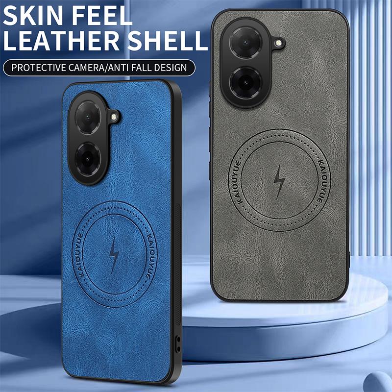 For Redmi A5 New 2025 Leather Exquisite Phone Case For Redmi A5 4G Magnetic Silicone Bumper Shockproof Cover For Redmi A5 Cases