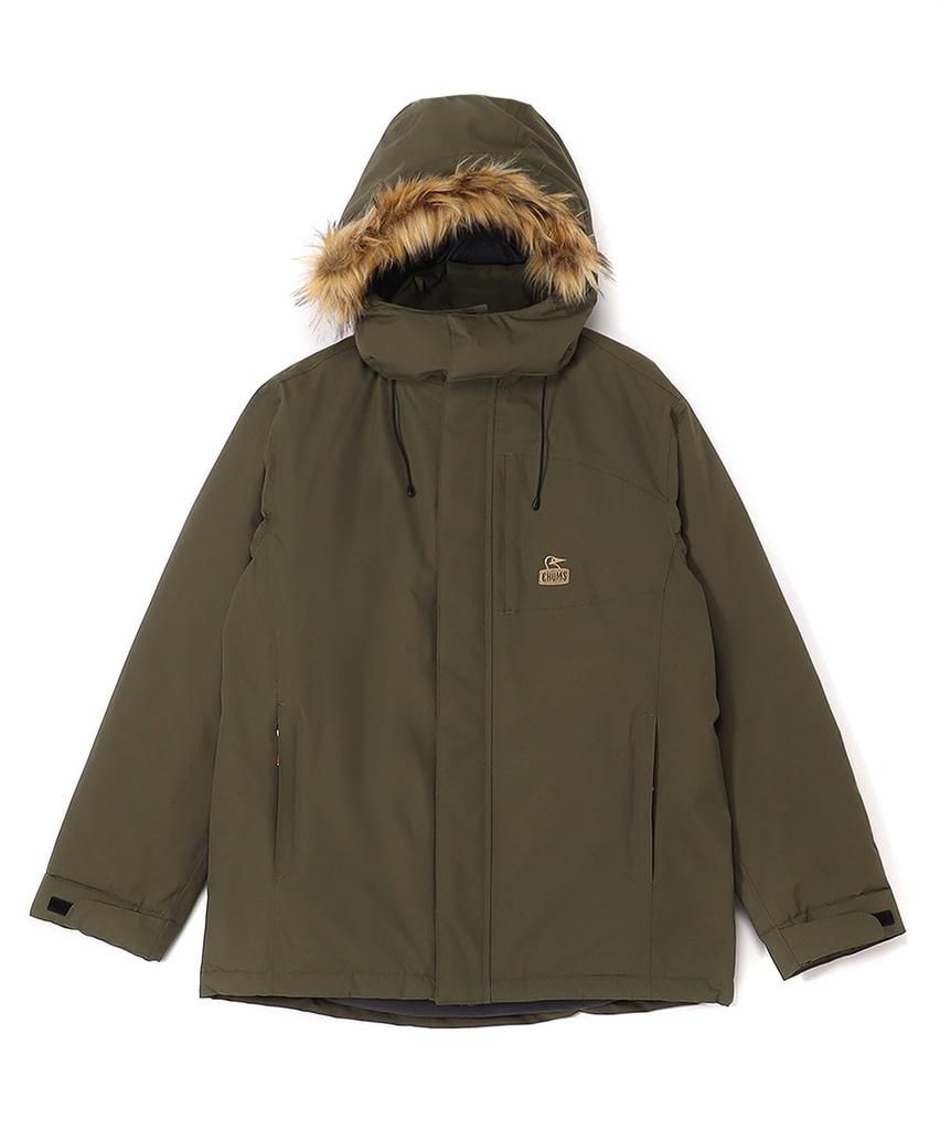 Chums Alpine Party Down Size L Parka, Women's, Olive,