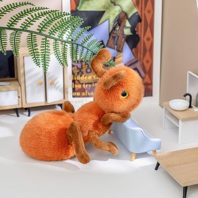 Roztomilá simulační plyšová hračka mravenec, ruční loutka, kreativní hmyzí zvíře, malá loutka mravenec, vtipná loutka