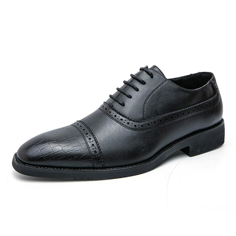 Men Dress Shoes Luxury Brand Business Leather Shoes for Mens Comfortable Pointed Social Shoe Male Sports Casual Footwear Oxford