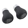 Carbon Look For BMW 1 3 5 6er E46 E53 E60 E61 E63 E81 E82 E83 E84 E87 E90 E91 E92 Car 5 6 Speed Leather Gear Silver Shift Knob