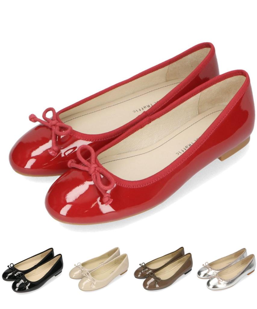 Women's Ballet Flats, Jumping Pumps, Cushioned, Round Toe, Ribbon, Available in Plus and Petite Sizes, Cute and Stylish, Black, R-4006