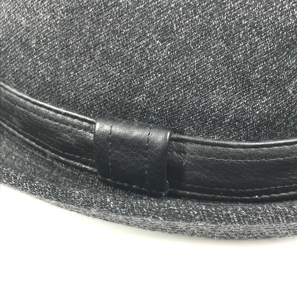 Hermes Hat Hat Bucket Hat Bob Hat Hat Wool Navy Based