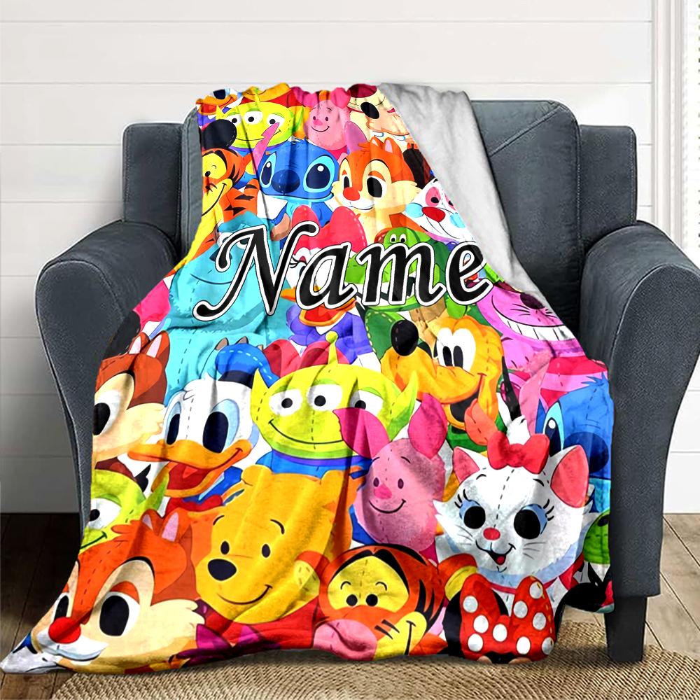 Custom Name Sea Adventure blanket for Couch & Bed, Plush Cozy Fuzzy Blanket Super Soft & Warm Blankets for Fall and Winter. 0908176