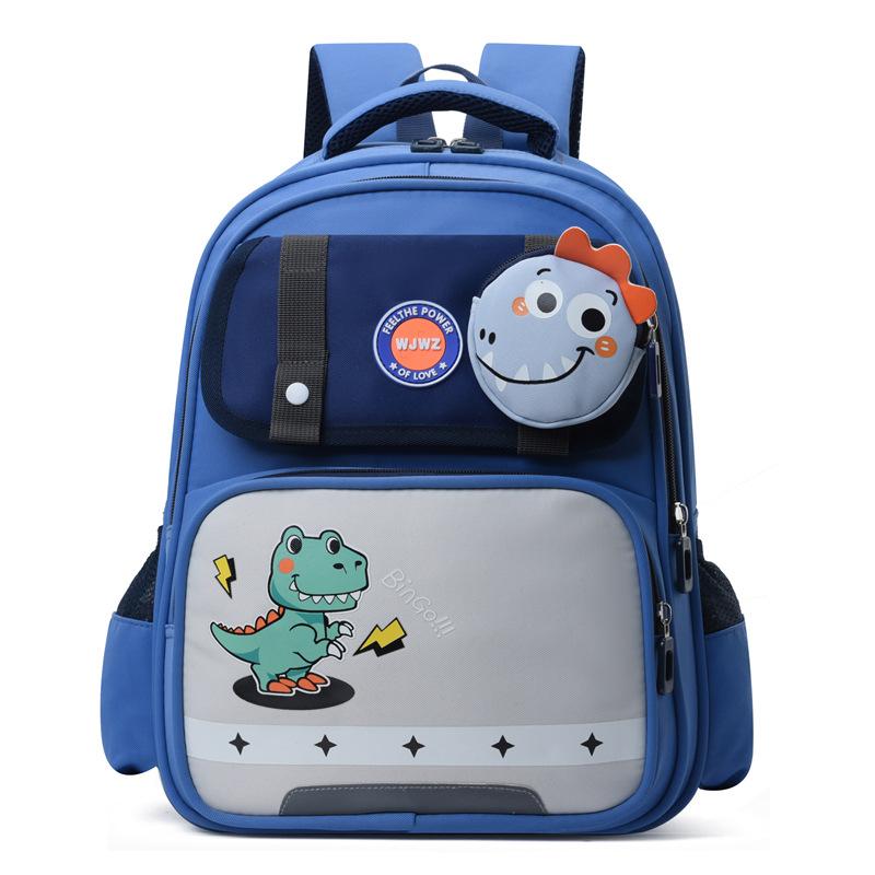 School BagsNew children's , primary school students' casual cute backpack, large-capacity burden-reducing backpack for grades 1-3