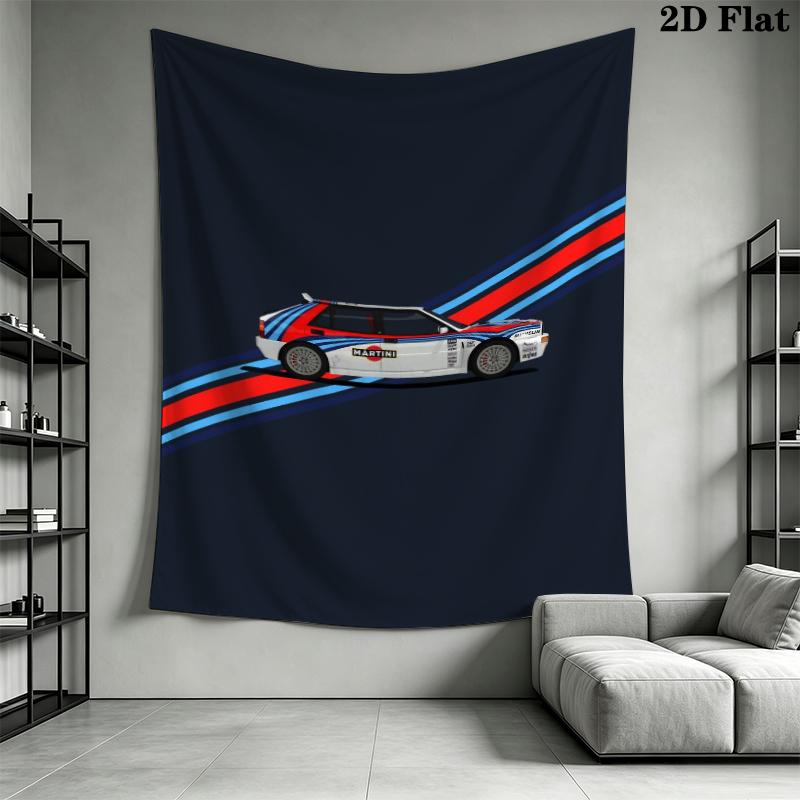 Lancia Martini Wall Tapestry Aesthetic Wall Hanging Printed Fabric Blanket Decorative Tapestries for Bedroom Living Room Home Decor