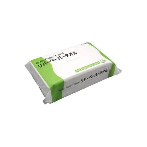 Paper towel medium size 200 sheets x 1 piece Commercial hand towel 100% recycled paper 210 x 225 mm River paper towel