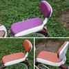 Bike Saddle Pad Bike Child Seat With Back Rest Bike Back Seat Bicycle Rear Rack Saddle Pu Leather Soft Cushion For Cycling Parts