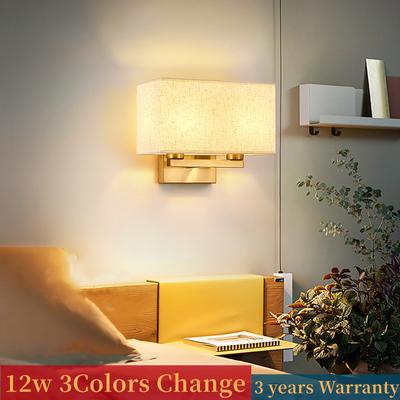 Schlafzimmer Wandleuchte Modern 12W Nachttisch LED Wandleuchte Wandleuchte Nordisch für Wohnzimmer Innen Gang Korridor E27