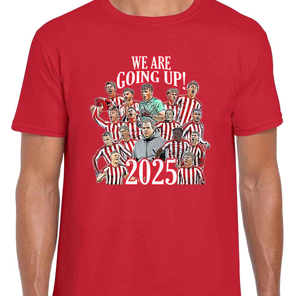 Sunderland Promoted 2025 Adult Unisex T-Shirt Tee Design 1 S-XXXL Top Fans Gift XL