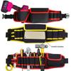 Thickened Canvas Multi-Tool Waist Bag with Large and Small Pockets for Electricians