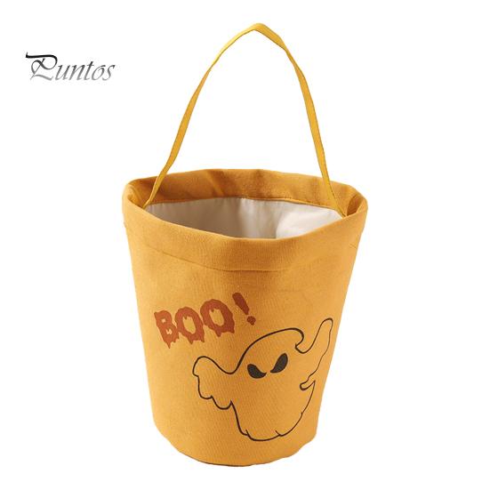 Saco de doces de Halloween em forma de morcego Impressão assustadora Grande capacidade Cor de contraste Festivo 3D Efeito visual Cesta de doces de Halloween