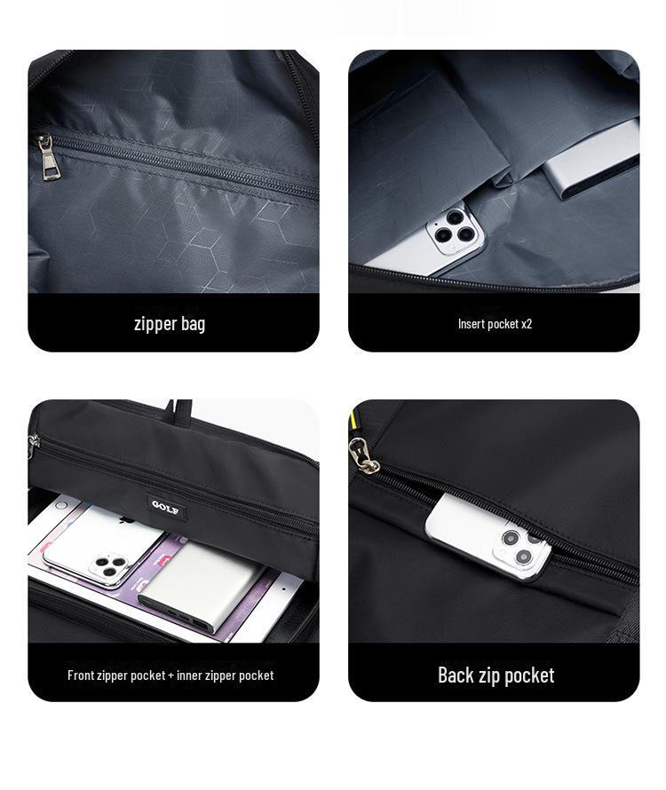 Men's Large Capacity Golf Travel Bag - Foldable Sports Fitness Bag with Dry/Wet Separation