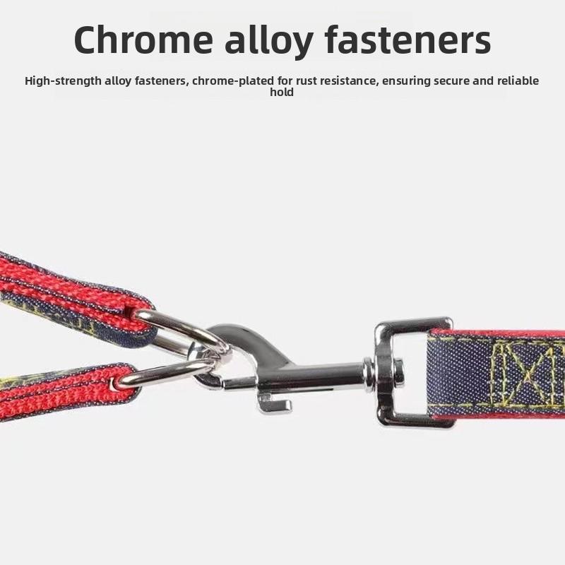 Dog Leash Dog Collar Large Small Chain Teddy Golden Retriever Walking Dog Rope Pet Supplies