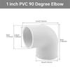 10Pcs 1 Inch 90° PVC Elbow Fittings, Furniture Grade 2-Way Connector for DIY Shelves, Greenhouse, Pipe Structures & Furniture