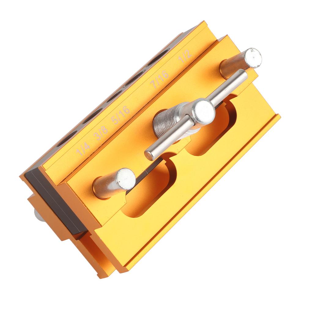 Self Centering Dowelling Jig Aluminum Alloy Drilling Guide Bushings Set Wood Puncher Locator 64mm