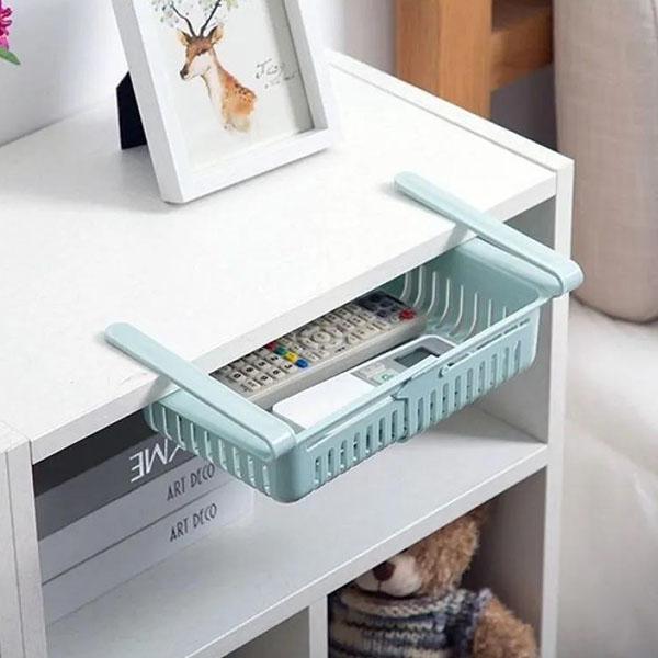 Sertare extensibile pentru frigider Strat distanțier proaspăt Suport de depozitare reglabil extensibil Organizator frigider sertar coș