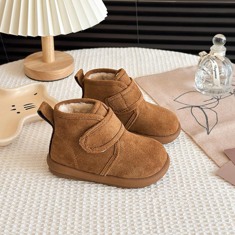 Children's Snow Boots Winter New Velvet Cotton Shoes Girls Thickened Warm Cotton Boots Boys Snow Boots