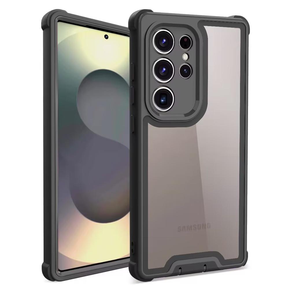 Luksusowe wytrzymałe etui 2w1 z przednią ramką PC i zderzakiem TPU, odporne na wstrząsy, ochronne etui na telefon Samsung Galaxy S25 S24 Ultra Plus