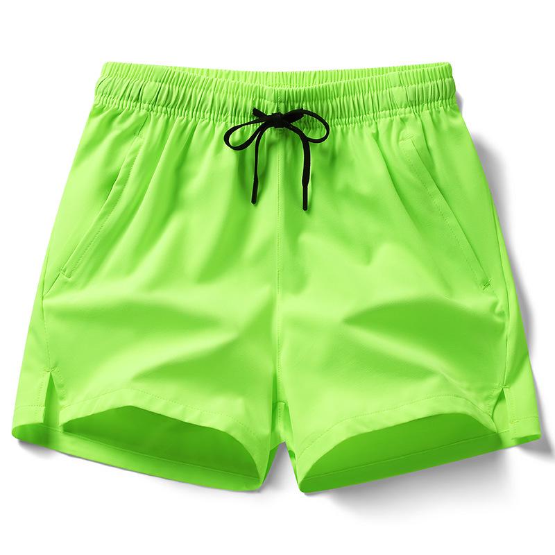 Men's Ice Silk Summer Shorts: Thin, Quick-Dry, Breathable, Casual Sports & Running Training Pants with Slits