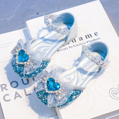 Girls' Sandals Summer Fashion Diamond Princess Shoes Children's Baby Children's Crystal Shoes Girls' Elegance