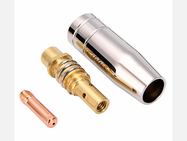 24-Piece MB15AK MIG/MAG Welding Gun Nozzle & Contact Tip Holder Set