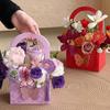 3Pcs/Set Butterfly Flower Box Carton Bouquet Wedding Party Decoration Flower Basket Gift Bag Valentine's Day Packaging Handheld