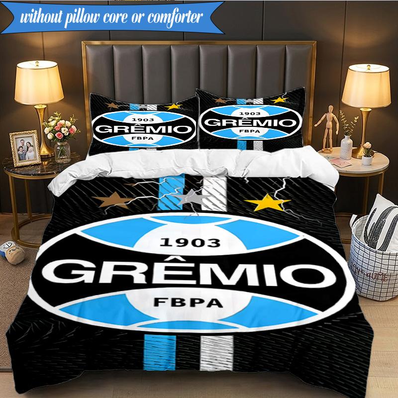 3PCS Grêmio FBPA Printed Soft Bedding Set,Including 1pc Duvet Cover And 2pcs Pillowcases Perfect for Bedroom, Dormitory, Fan Gift