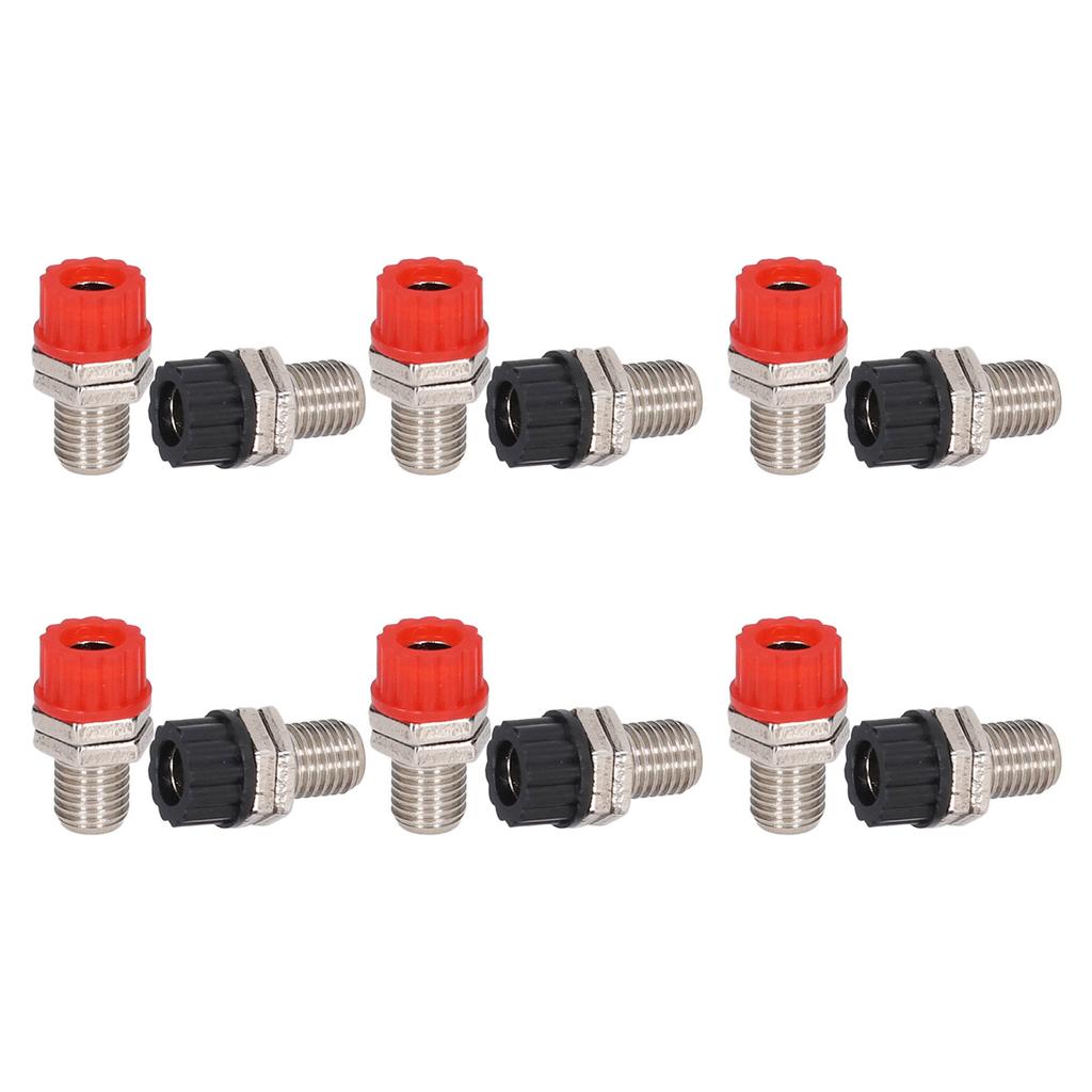 20Set Connector Binding Post Nickel Plated Brass Banana Socket Jack Teaching Instrument Accessories