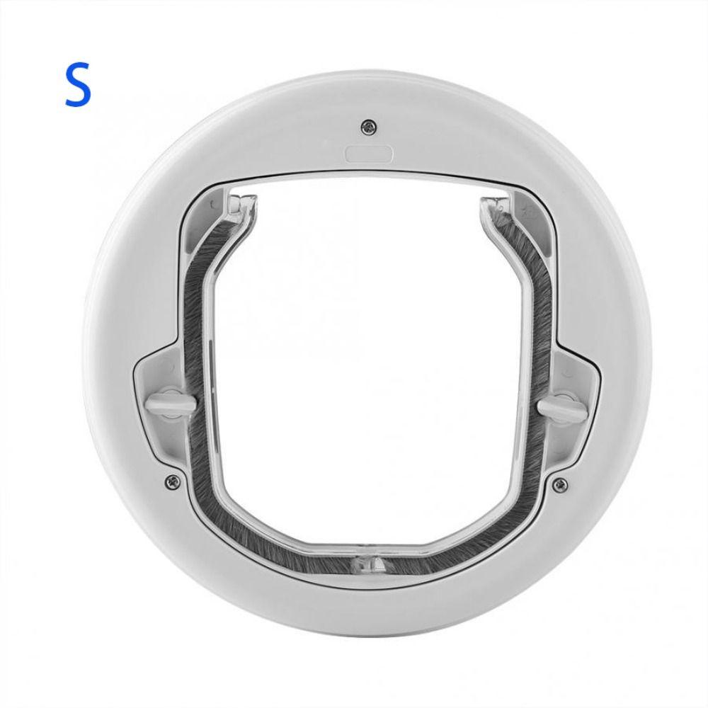 

Круглая дверца для кошки/собаки с 4 режимами блокировки, кошачья межкомнатная дверь, дверца для питомцев/собаки, окно/калитка S белый