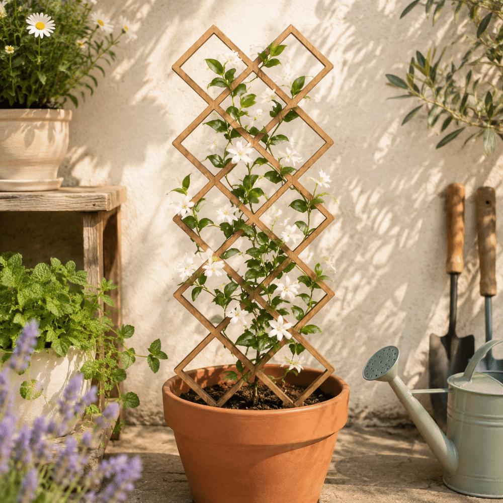 Hollow Out Plant Support Rack Climbing Stand Plant Trellis Frame Garden Plant Trellis Courtyard