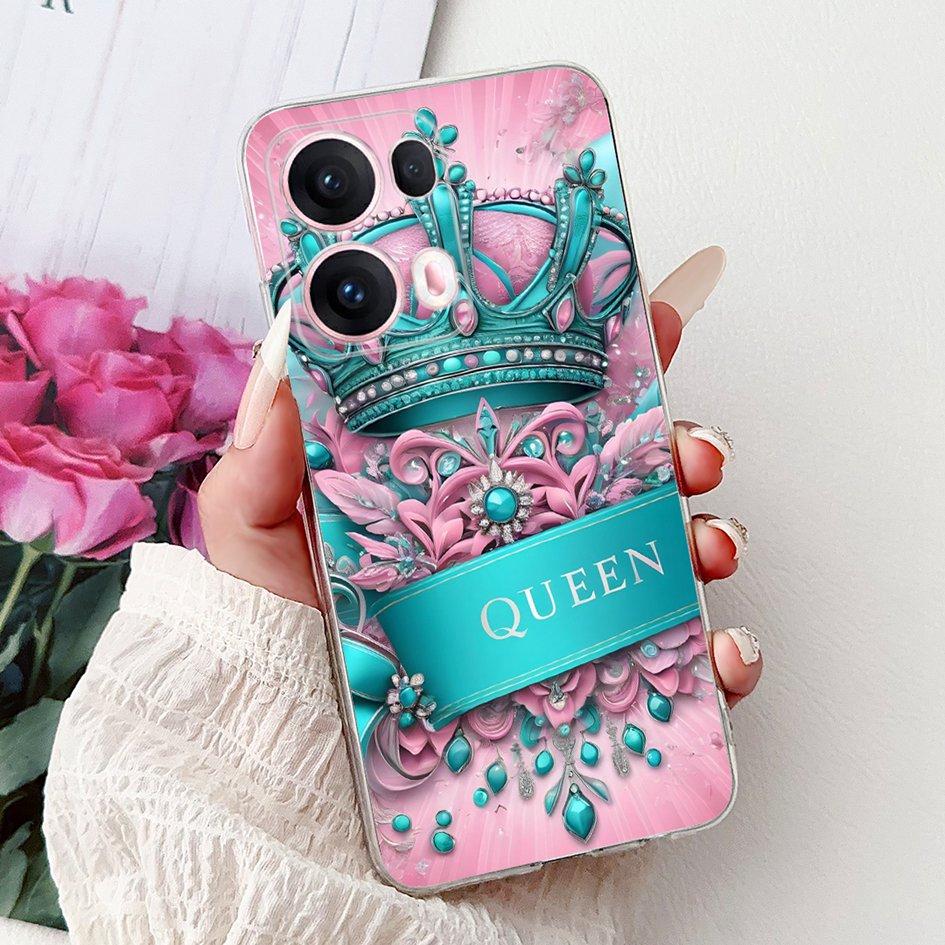 For OPPO Reno13 Pro 5G Case CPH2697 Fashion Flower Butterfly Soft Silicone Phone Cover For OPPO Reno 13 CPH2689 Reno13Pro Bumper