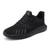 New fly-woven mesh breathable running shoes soft sole lightweight trend versatile sports casual shoes men's fashion couple shoes