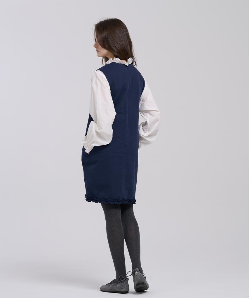 Reve Hearted Cadence Dress - Navy