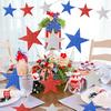 60 Pcs Patriotic Star Cutouts Double Printed Paper Star Confetti Cutouts for 4th of July Decoration Bulletin Board Classroom Wall Decoration,6 Inches
