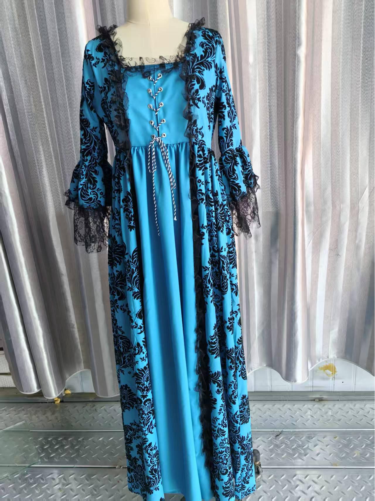 

Ретро середньовічна сукня великого розміру з мереживною вставкою та рукавами-кльош Small