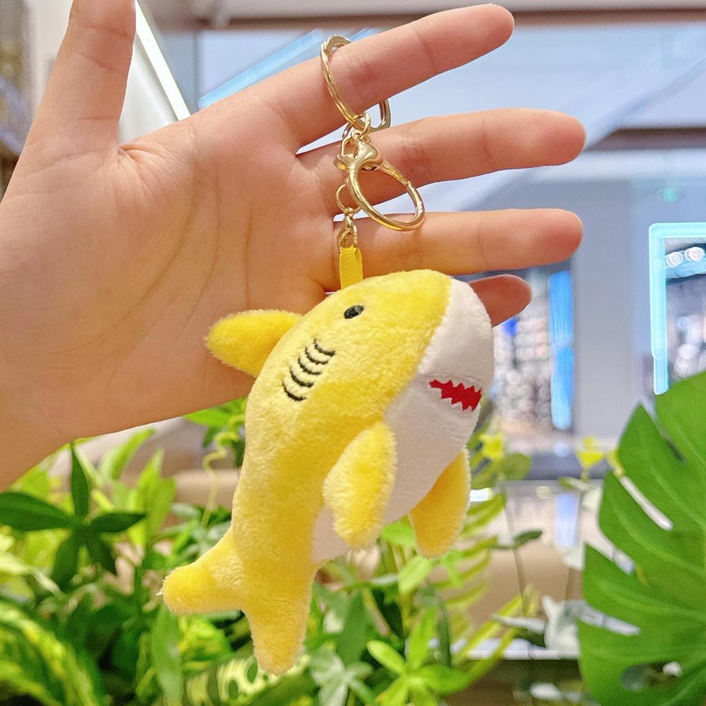 Plush Shark Keychain Doll - Cute Bag Charm & Wedding Toss Accessory