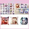 Genshin Impact Cartoon Cushion Cover Soft Polyester Peachskin Pillow Case For Home Decor