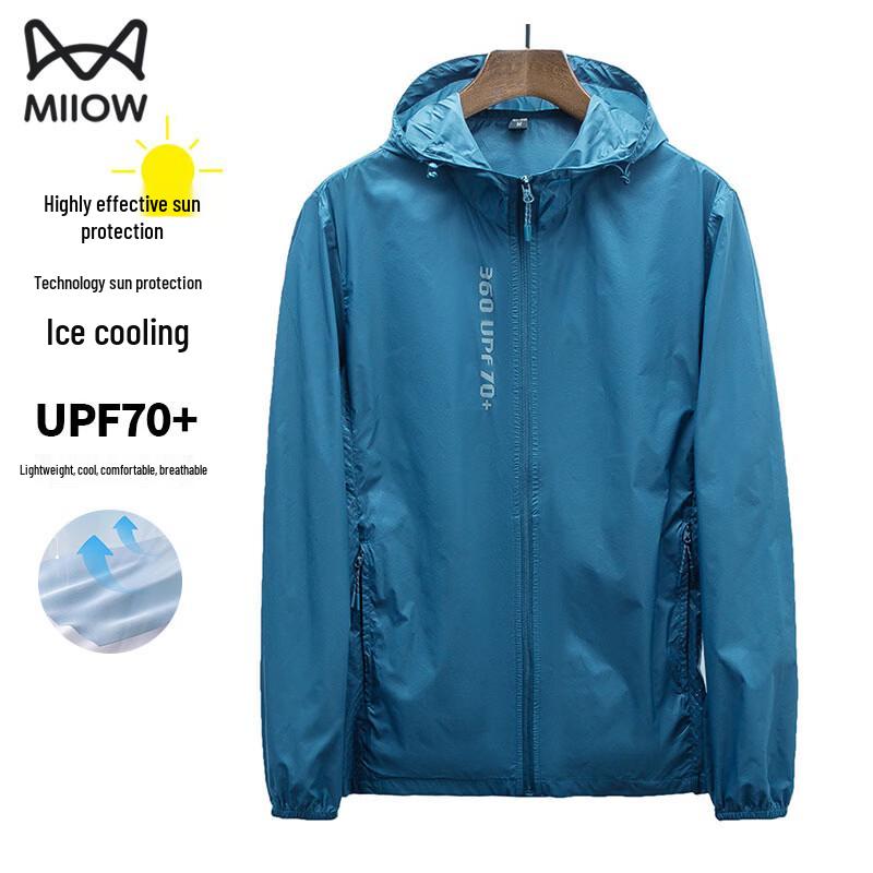MiiOW Men s Lightweight Ice-Feel UV Protection Hoodie XL