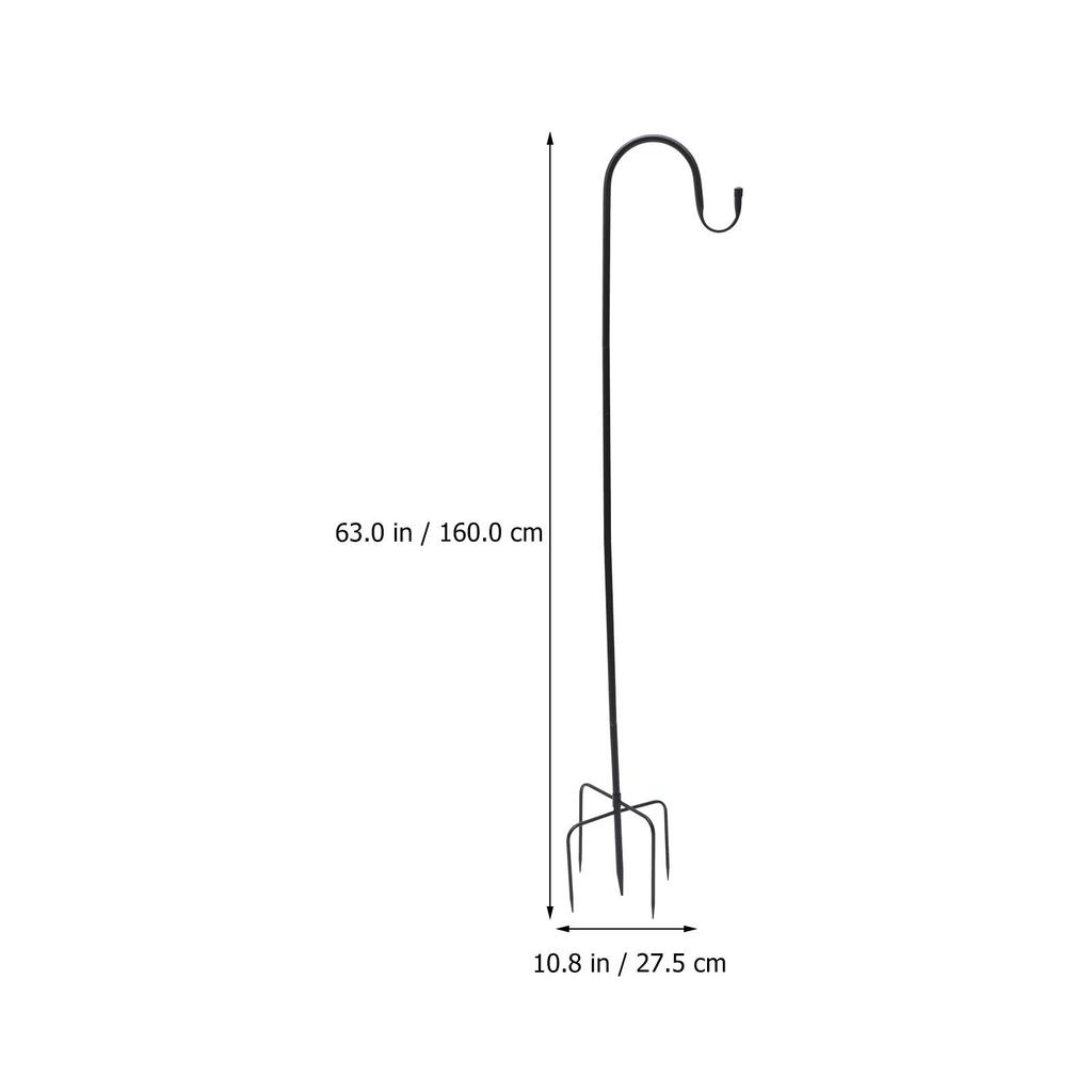 Hook Bird Feeder Pole Garden Shepherd Hooks Heavy Duty Shepherds for Outdoor Holder