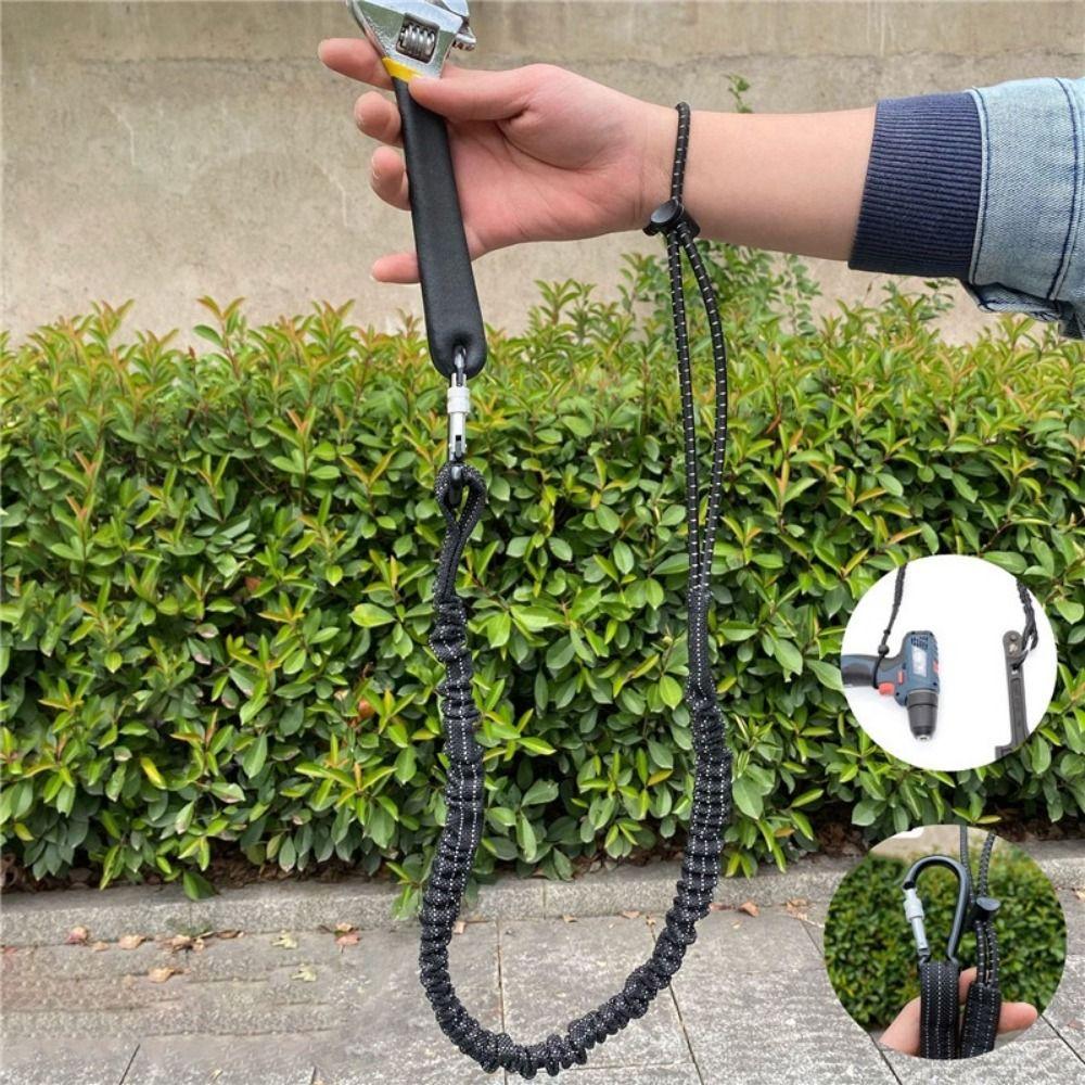 Extendable Tool Lanyard with Buckle Strap Portable Tool Tether Safety Rope Construction