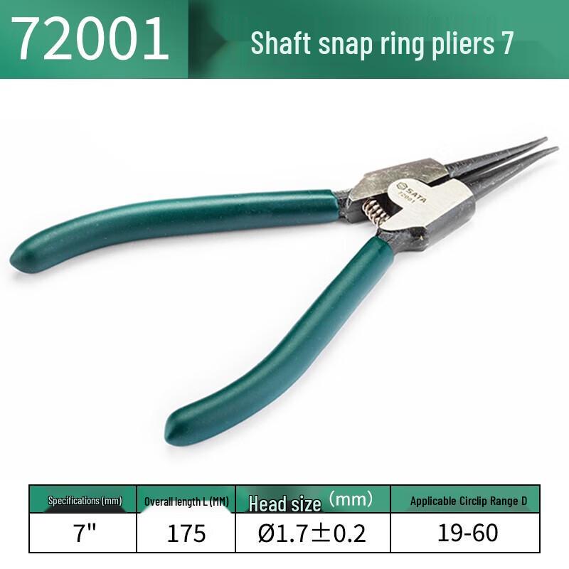 SATA 72001 Axial Straight Snap Ring Pliers
