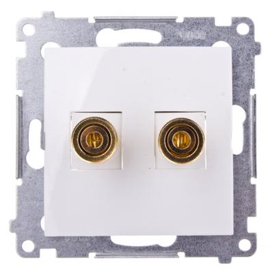 Simon 54 Single Speaker Socket White Dgl2.01/11