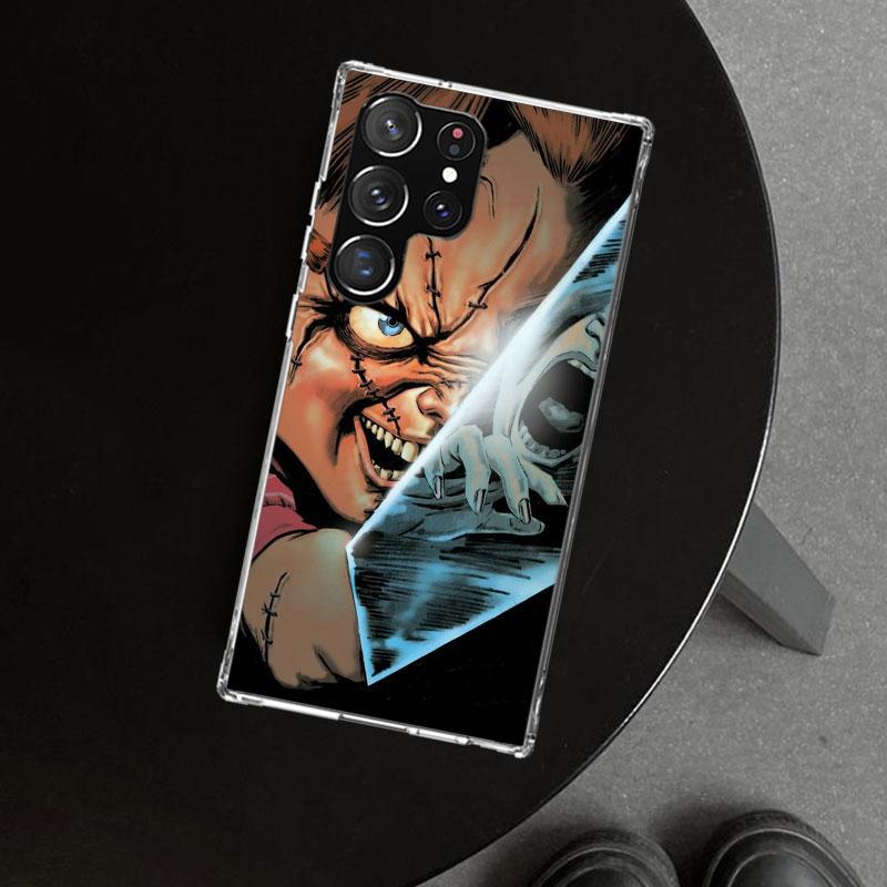 Chucky Doll Horror Movie Phone Case Cover for Samsung Galaxy S26 S25 Edge S24 S23 Ultra S22 Plus S21 FE S20 + Art Customized Fun