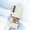 For Samsung Galaxy A36 5G Case Three Animal Dolls Pattern Printing Straight Edge TPU Phone Back Cover