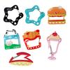 1PC DIY Accessories Cute Ornament Bag Charms Bag Pendants Clear Acrylic Keychain Funny Keyring Y2K Pendants Creative Multicolor