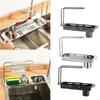 Stainless Steel Telescopic Sink Rack Storage Stand for Kitchen Storage X3UC